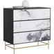 Cordero Black / Antique Brass Dresser